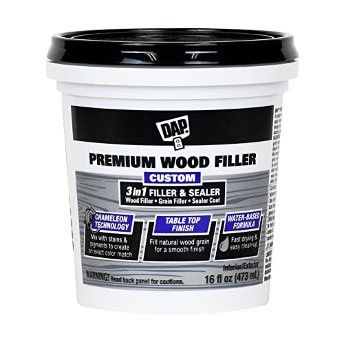 DAP Premium Wood Filler White 16 FL OZ & 1 qt DryDex Interior/Exterior Spackling