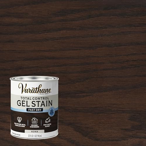 Varathane Total Control Kona Gel Stain - color: Kona, size: Quart (Pack of 1)