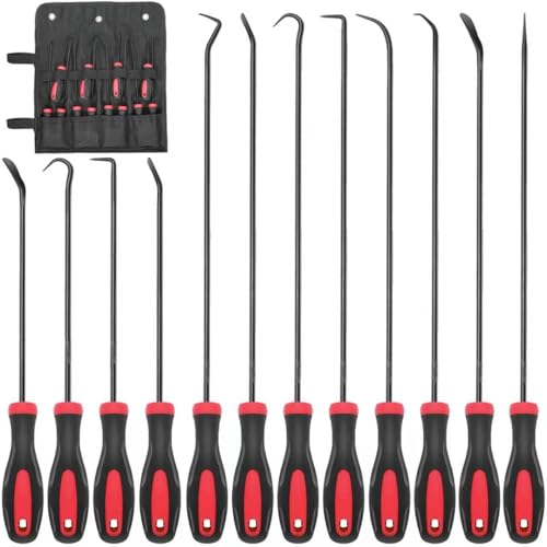 Keze 12 Pcs Pick and Hook Tool Set - color: Black-12 Hook and Pick Set