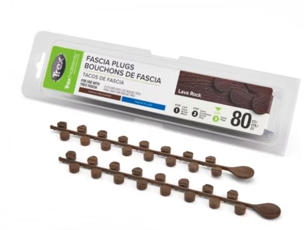 Trex Fascia Plugs (Lava Rock) - color: Lava Rock 80ct