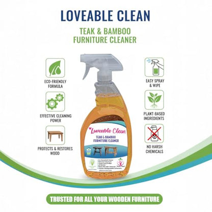 EcoDecors Teak Oil & Wood Cleaner Kit, 24 oz Teak Care & Protect Set - style: Teak Oil- Cleaner Combo