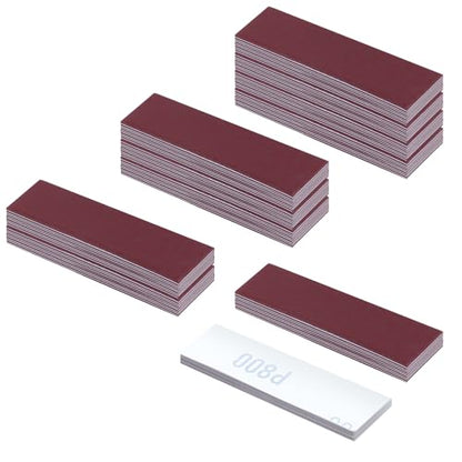 100Pcs 800 Grit Micro Detail Sander Paper Kit 3.5" x 1.2" Hook and Loop Sandpaper Strips Detail Sander Refills Finishing Sander Paper for Wood Crafts, Tight Spaces and DIY Polishing Projects - style: 800 Grit