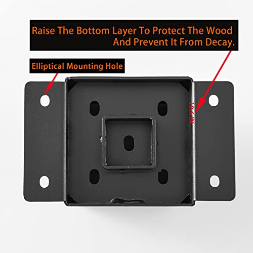 4"x4" Post Base,Post Brackets(Inner Size 3.6"x3.6") 4PCS - size: 4''X4''