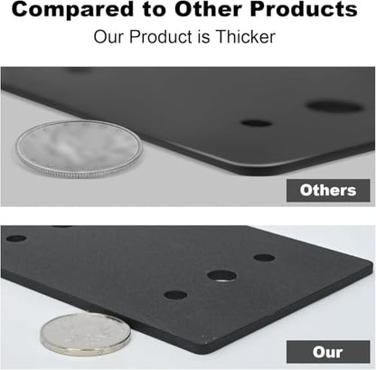 2pcs 24"x13.5" Gable Plate Black, 12:12 Pitch