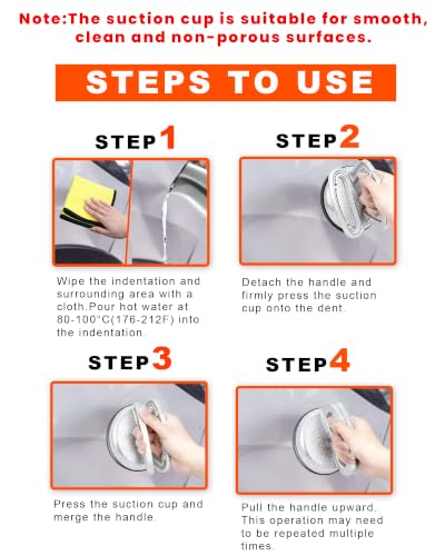 3 Pack Metal Dent Puller,Car Dent Puller,car dent Repair kit,Suction Cup Dent Puller,Aluminum Dent Remover Tool for Car Dents, Glass, Screen,Tiles & Objects Moving