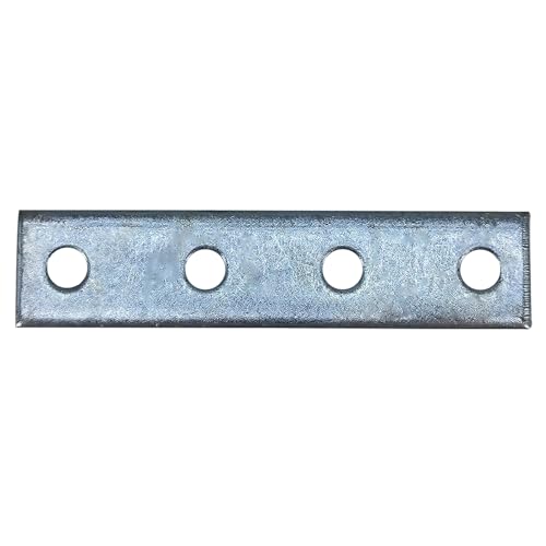 4 Hole Flat Straight Bracket for 1/2" Bolt in 1-5/8" Strut Channel, 6 Pack - size: 4 Hole Flat Plate