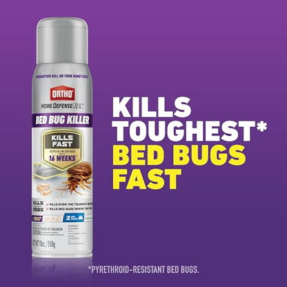 Ortho Home Defense Max Bed Bug Killer, Aerosol, 18 oz. - color: Aerosol