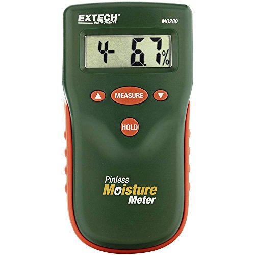 Extech MO280 Pinless Moisture Meter, 10 Wood Types, 0.75 in Depth - style: MO280