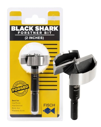 Forstner Drill Bit - Black Shark Forged Steel for Woodworking Size: 2 inch - size: 2 in