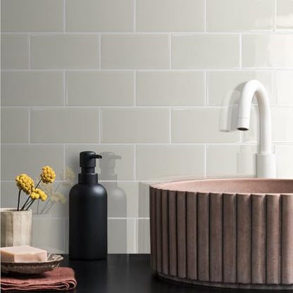 STICKGOO 10-Sheet Subway Tile Peel and Stick Backsplash, Self Adhesive Vinyl Wall Tiles, Stick on Backsplash for Kitchen and Bathroom(Thicker Design) - color: Light Coffee