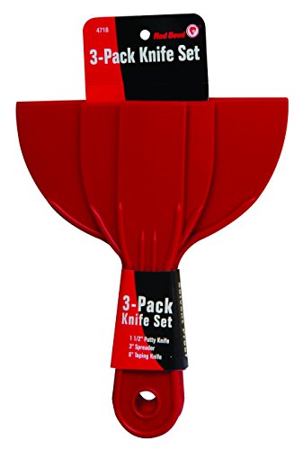 Red Devil 4718 3-Piece Plastic Putty Knife Set, Scraper Tool, Spackle & Paint, 1-Pack - size: 3 Piece Set (1 Pack)