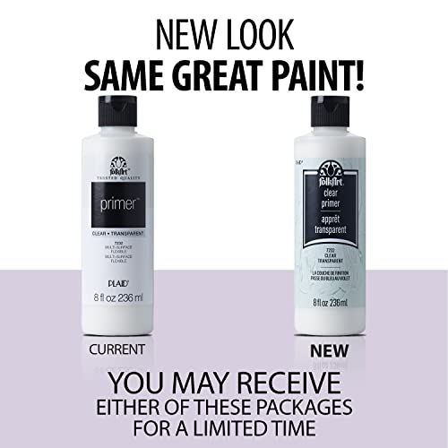 FolkArt 7232 Clear Primer 8 oz., Clear