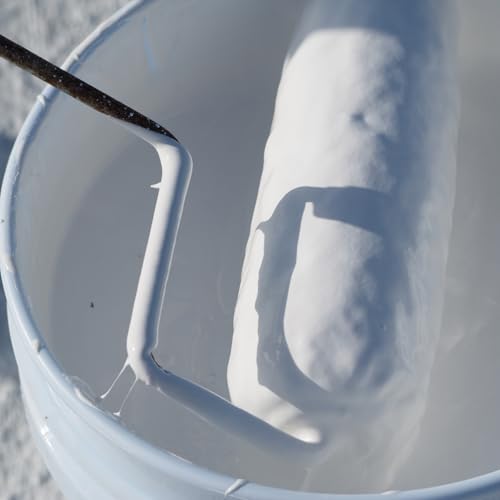 RV Roof Coating,with Seam Tape, Liquid White Rubber Coating, 5 Gallon