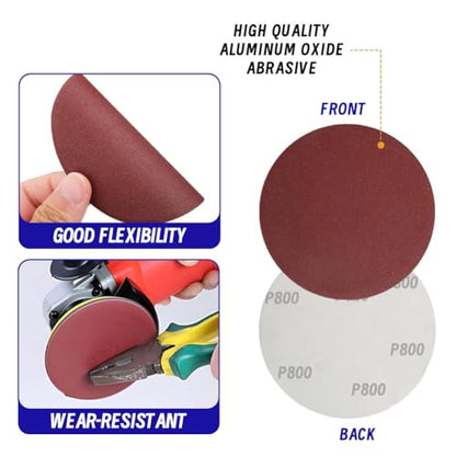 Sanding Disc Set Red (1x30 Inch-8Pcs) - style: Ultra-Fine Polishing Kit