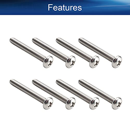 30Pcs M4-0.7 x 30mm Pan Head Phillips Machine Screws - size: M4 x 30mm