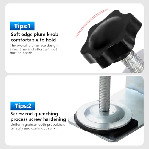 4 Pcs Universal C Clamp Cabinet Installation Clamps, Furniture Cabinetry Face Frame Clamps Flexible Drill Hole Guide Design for Easy and Fast Installing Frame of Cabinets (4 Pcs ‎Silver) - style: 4 Pcs ‎Silver