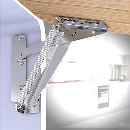 1 Pair Heavy Duty Spring Hinges 80 Degree Cabinet Door 10 kg Load