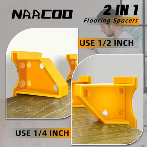 NACCOO Laminate Flooring Tools, 4in1 Floor Installation Kit for Vinyl Plank - size: 4pcs kit