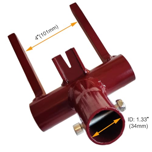 Pallet Buster Tool Pallet Breaker Head Only, Pallet Disassembly Tool with Nail Puller, Pallet Removal Tool for Removing Wooden Pallet Boards, Red