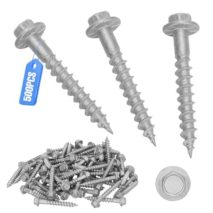 Mech.Galv.#10 x 1-1/2" Joist Hanger Screws-500 Qty, Joist Connector Screws - color: Galvanized, size: #10 1-1/2''