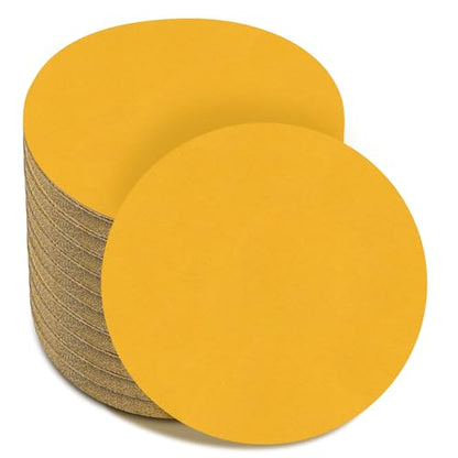 6-Inch No-Hole Hook and Loop Gold Sanding Discs 800-Grit, 100 Pack - size: 800 Grit