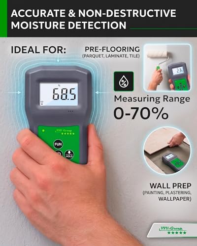 Concrete Moisture Meter CME-822 – Non-Destructive Digital Moisture Meter for Concrete Floors, Slabs & Walls, Surface Moisture Tester