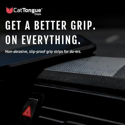 CATTONGUE GRIPS 2"x8.5" Grip Tape Strips, Non-Abrasive, Waterproof, Glow - color: Glow In The Dark, size: 1-Pack