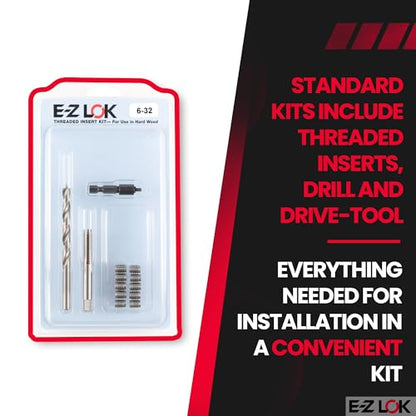 E-Z LOK Thread Repair Kit, 6-32 - size: 6-32, style: Stainless Steel