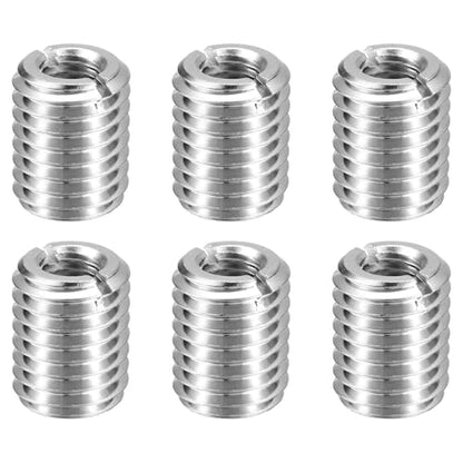 HARFINGTON 6pcs Thread Repair Inserts M14 x 2 Male to M8 x 1.25 Female Thread 18mm Long Stainless Steel Reducing Nuts Metric Self Tapping Sleeves Threaded Reducer Industrial Fasteners - size: M14 x 2 Male to M8 x 1.25 Female x 18mm