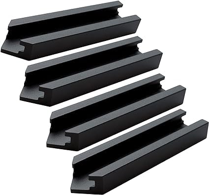 Aluminum T-Track 3" Intersection Kit with Predrilled Mounting Holes 4 PK - style: T-Track Intersection Kit 4pk