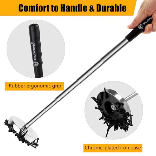 Mulwark 3pcs Telescoping Magnetic Pickup Tool Set with Pull Force, Magnet Stick Extendable up to 33.3in, Telescopic Magnetic Pick-Up Tool with Magnetic Pickup Pen, Rust-Proof Magnetic Tray (Large) - size: Large