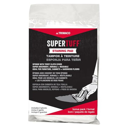 Trimaco SuperTuff Staining Pad Sponge with free gloves