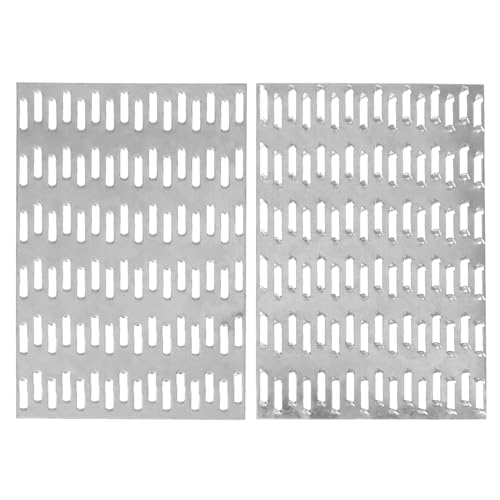 QWORK Truss Plates 4x6 Inch, 10 Pack Heavy-Duty Truss Mending Plate Staggered-Tooth Metal Plates for Wood Connection