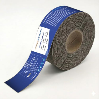 Emery Cloth Roll, 180 Grit Plumbers Open Mesh Sanding Rolls, 1-1/2" x 5 Yards Dual-Sided Aluminum Oxide Sandpaper Rolls for Copper Pipe, Wood, Metal - style: 180 Grit-5 Yard