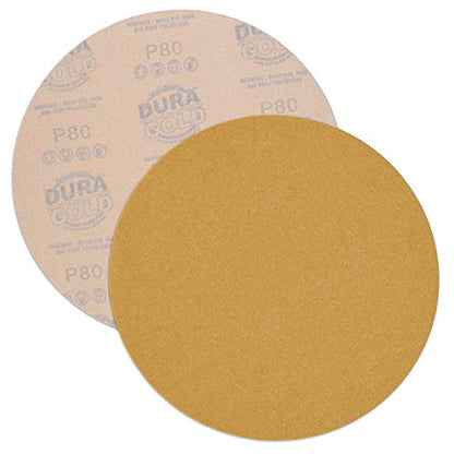 Dura-Gold Premium 9" Drywall Sanding Discs, 80 Grit, Box of 10, Hook & Loop - size: 80-Grit