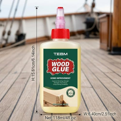 Wood Glue Exterior & Interior Adhesive - Weather-Resistant Liquid Glue for Outdoor Decking, Porches & Garden Wood Furniture