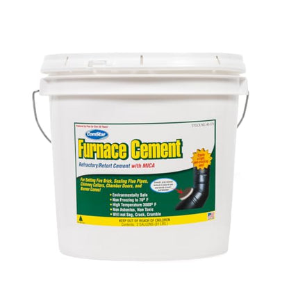 Furnace Cement 2 gal RTU Gray Refractory & Retort, 3000F High Temp - size: A5). 2 Gallon