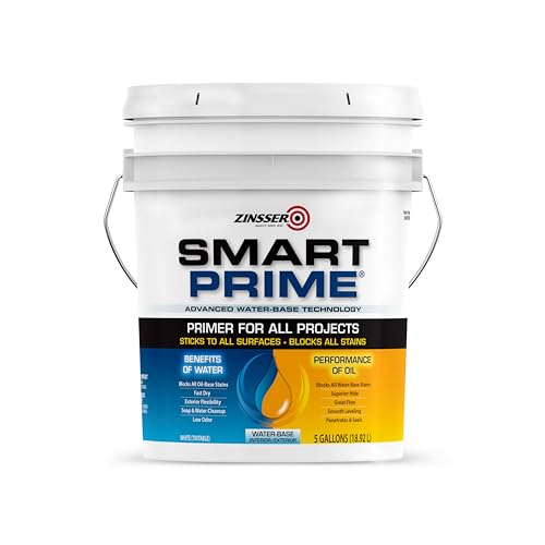 Zinsser Smart Prime Water-Based Primer, 5 Gallon - size: 640 Fl Oz (Pack of 1)