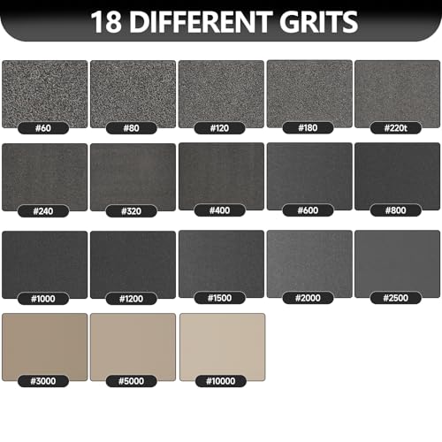 Premium 30-Sheet 240 Grit Wet Dry Sandpaper, 9 x 3-2/3 Inch - style: 240Grit