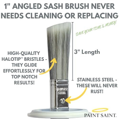 Paint Saint – 10 Airtight Touch Up Containers with Built-in Brush | Mess-Free Storage | Quick, Satisfying Touch Ups | Perfect for Homeowners or Industrial & Commercial Property Managers (10) - size: 1 Count (Pack of 10)