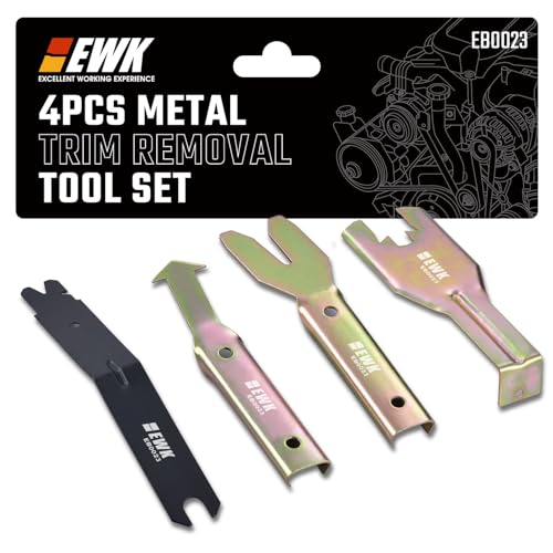 EWK 4-Piece Metal Trim Removal Tool Set for Auto Interior Trim