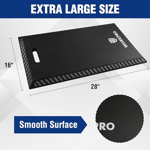WORKPRO Extra Thick Kneeling Pad, Soft NBR Foam Knee Cushioning for Knees - color: Black