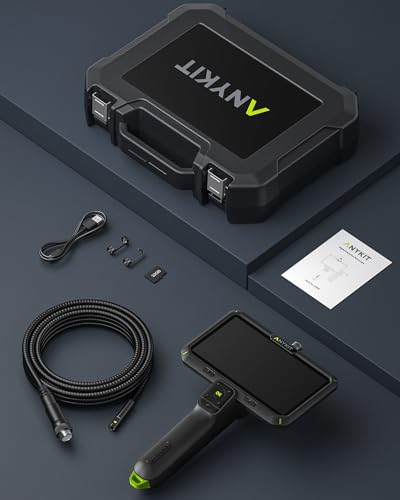 Anykit Endoscope Camera with Light, Dual Lens Endoscope 1080P
