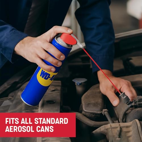 AUTOSTRAW 7 Inch Red Aerosol Can Replacement Straws, 100 Pack | Universal Spray Can Extension Tubes Compatible with Automotive Sprays, Lubricants & All USA Aerosol Cans - color: Red – 7 Inch – Bulk Pack (100 Count)