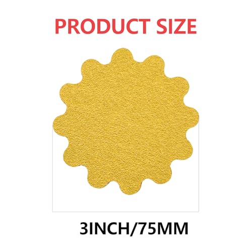 50 PCS 3 Inch Hook and Loop Sanding Discs - Wet/Dry Flex Edge Pads with Grits 60 - Compatible with Sanders & Hand Drills for Metal, Wood, Auto Projects - style: P60