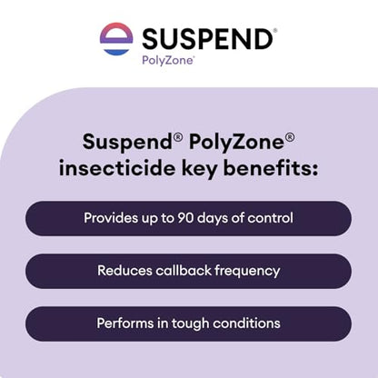 Suspend PolyZone Insecticide Concentrate 16 oz | Deltamethrin Insecticide for Long-Lasting Outdoor Perimeter Control | Ant, Spider and Mosquito Spray | Long-Lasting - size: 16 Ounce