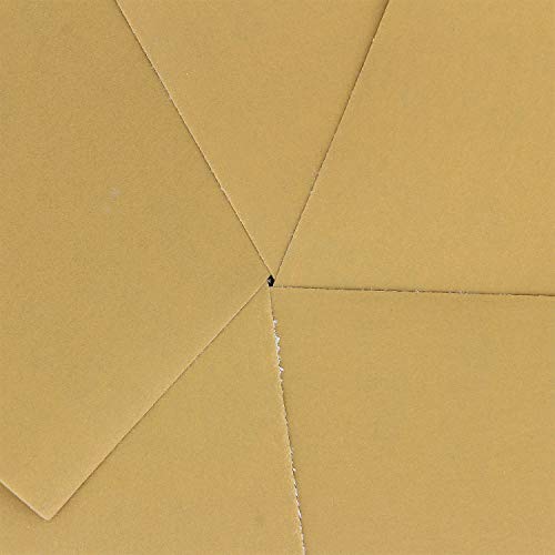 Dura-Gold Premium 1/4 Sheet Gold Sandpaper Sheets, 800 Grit (Box of 25) - size: 800-Grit