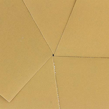 Dura-Gold Premium 1/4 Sheet Gold Sandpaper Sheets, 800 Grit (Box of 25) - size: 800-Grit