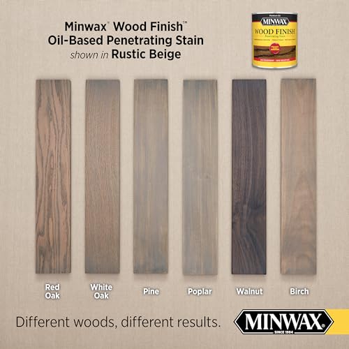 Minwax 701004444 Wood Finish, Interior Stain, Rustic Beige, 1-Qt. - Quantity 1