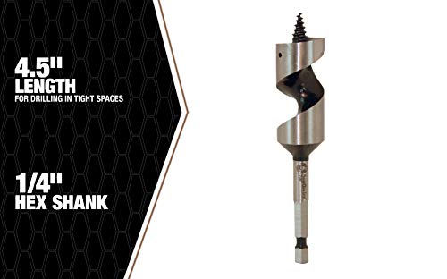 Southwire BIT;WOOD AUGER 7/8" X 4.5" (WAB7/8X4-1/2 - size: 7/8 X 4.5 Inch
